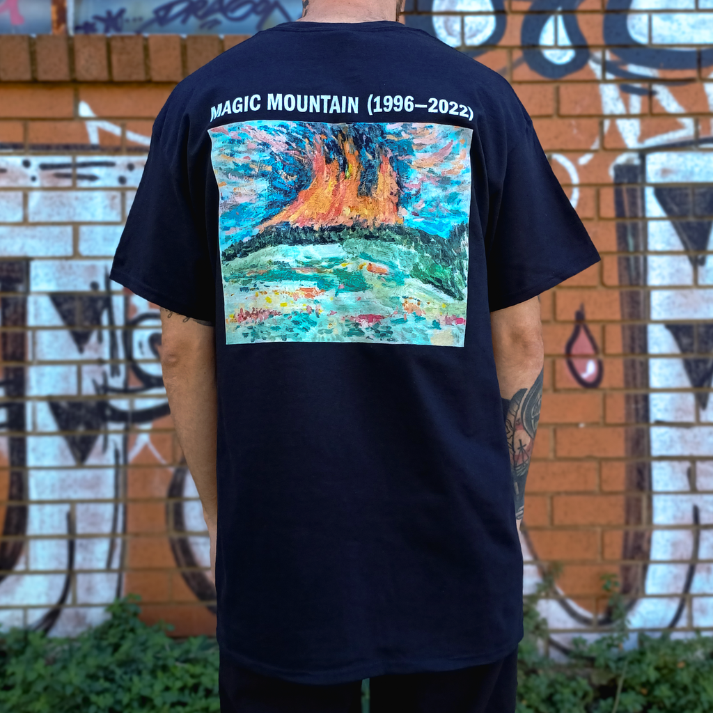 MAGIC MOUNTAIN (1996â€”2022) T-Shirt (Black) Hoodie, Sweatshirt | CoreVibeTees.com (Image 3)