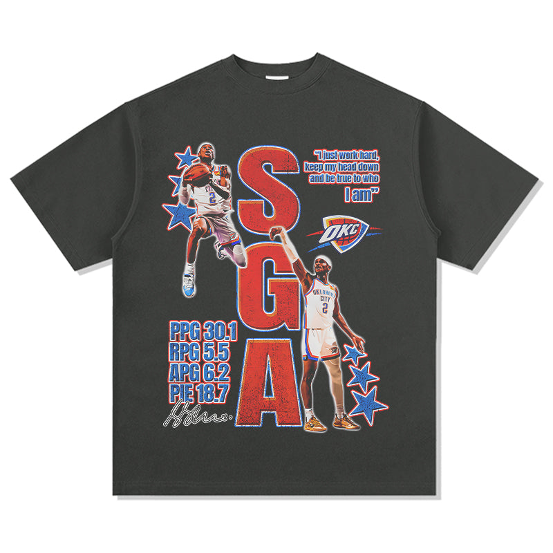 Shai Gilgeous-Alexander TEE NBA Hoodie, Sweatshirt | CoreVibeTees.com (Image 2)
