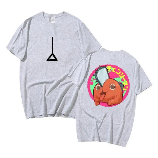 Chainsaw Man Denji Pochita Double Sided Print T-shirt