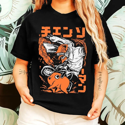 Chainsaw Man Shirt, Denji Shirt, Anime Shirt, Anime Graphic Tees, Chain Saw Man Shirt, Anime Merch, Gift For Him, Gift For Her, Anime Gifts