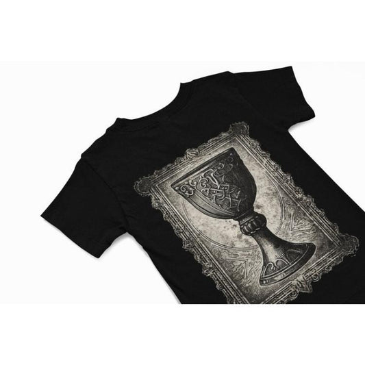 Chalice T-Shirt, Gothic Graphics tee, Wiccan Tee, Pagan Shirt, Witchy t shirt, Chalice lover gift Made in USA