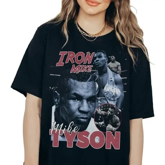 Champion Mike Tyson Crewneck Unisex TShirt, Mike Tyson Merchandise Boxing, Top Menswear Underwear Streetwear Round Neck Crewneck