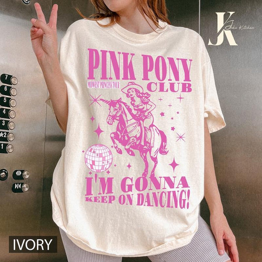 Chappell Roan T-Shirt, Pink Pony Club T-Shirt, Midwest Princess Tour, Sapphic Lesbian WLW Pride Music Tee, Comfort Colors Shirtstyle{n002}3