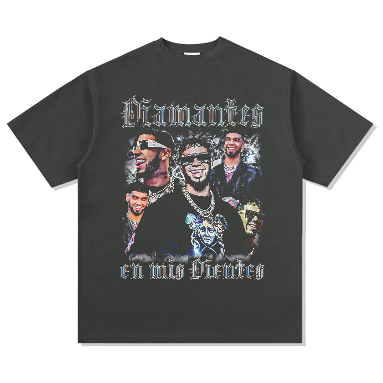 Diamantes En Mis Dientes By Anuel Aa Tee Hoodie, Sweatshirt | CoreVibeTees.com (Image 2)