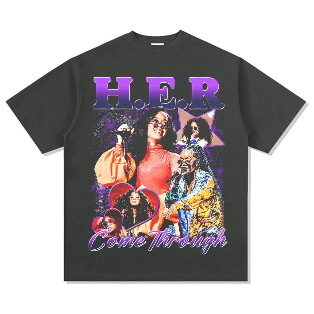 Come Through By H.e.r TEE Hoodie, Sweatshirt | CoreVibeTees.com (Image 2)