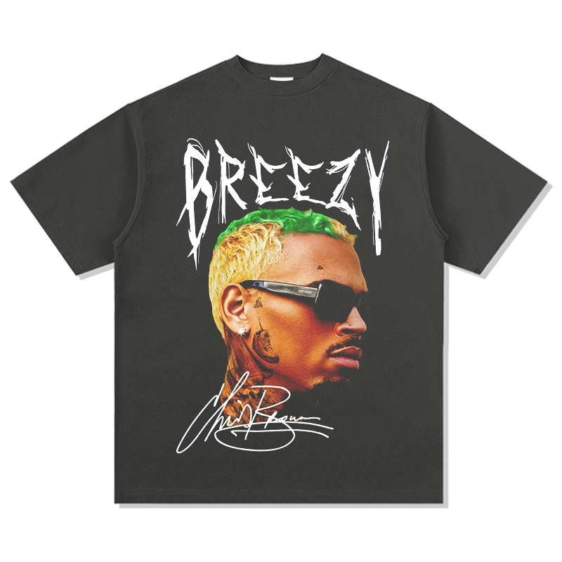 Breezy Chris Brown Signature TEE Hoodie, Sweatshirt | CoreVibeTees.com (Image 2)