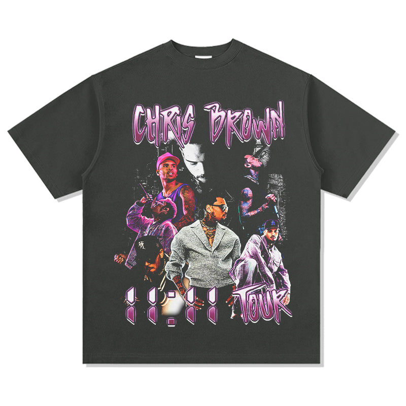 11:11 TOUR By chris brown TEE Hoodie, Sweatshirt | CoreVibeTees.com (Image 2)