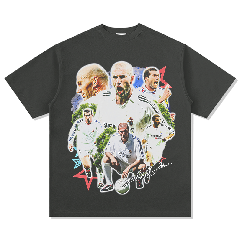 Zinedine Zidane "Signature"TEE Hoodie, Sweatshirt | CoreVibeTees.com (Image 3)