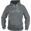 Heartbeat Cat Lover Hoodie