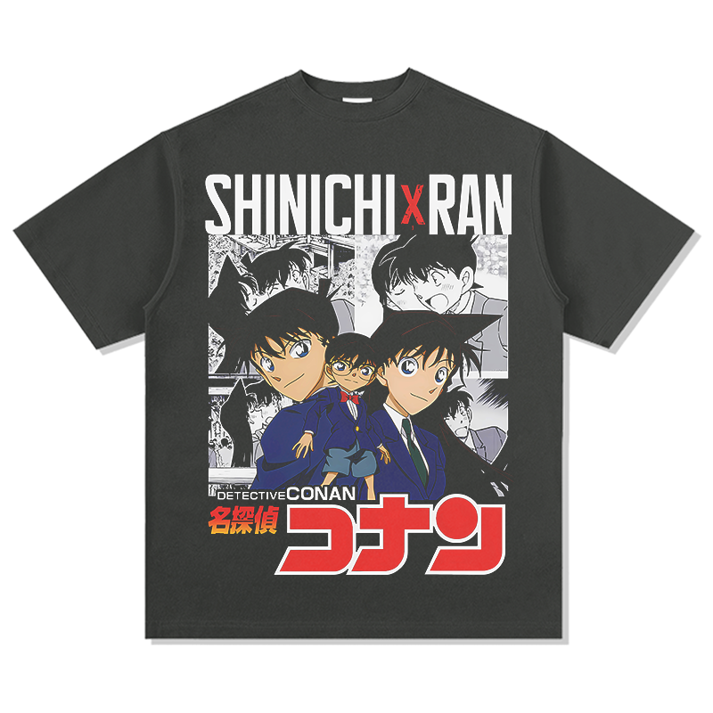 Conan Shinichi X Ran "Anime" TEE Hoodie, Sweatshirt | CoreVibeTees.com (Image 3)