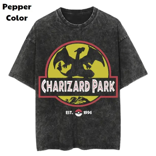 Charizard Park Vintage Tee, Charizard T-Shirt, Pokemon Graphic Tees, Pokemon Shirt, Unisex Anime Shirt, Menswear Womenswear Streetwear