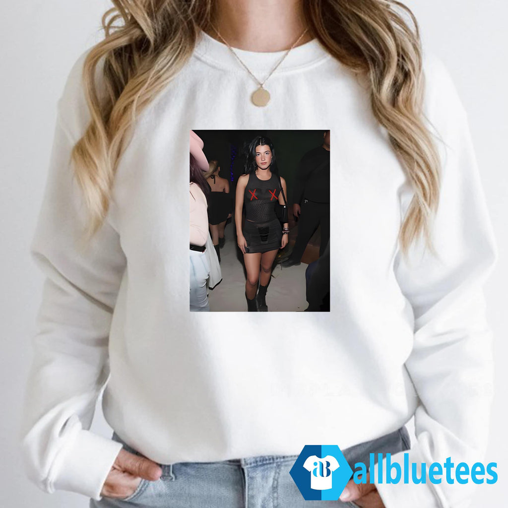 Charli D’Amelio Black Mesh Shirt