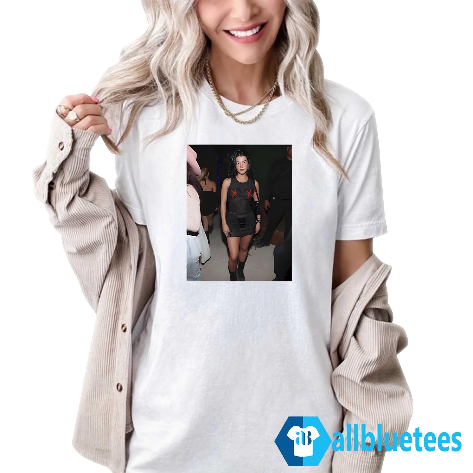 Charli D’Amelio Black Mesh Shirt
