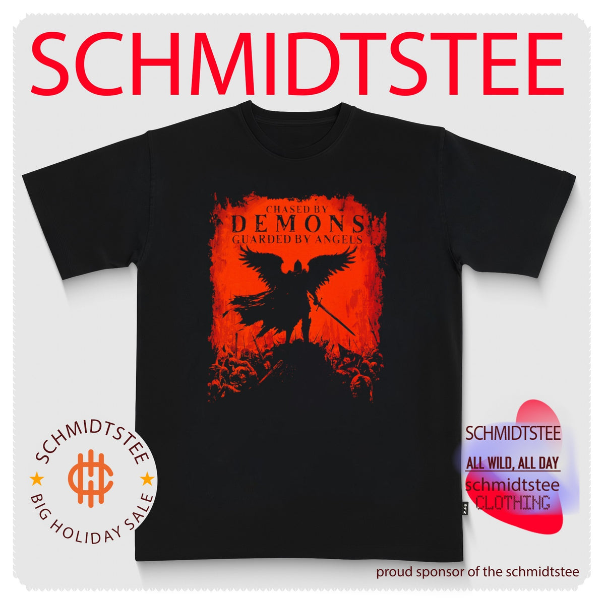 Chased by Demons Guarded by Angels Halloween Redux shirt