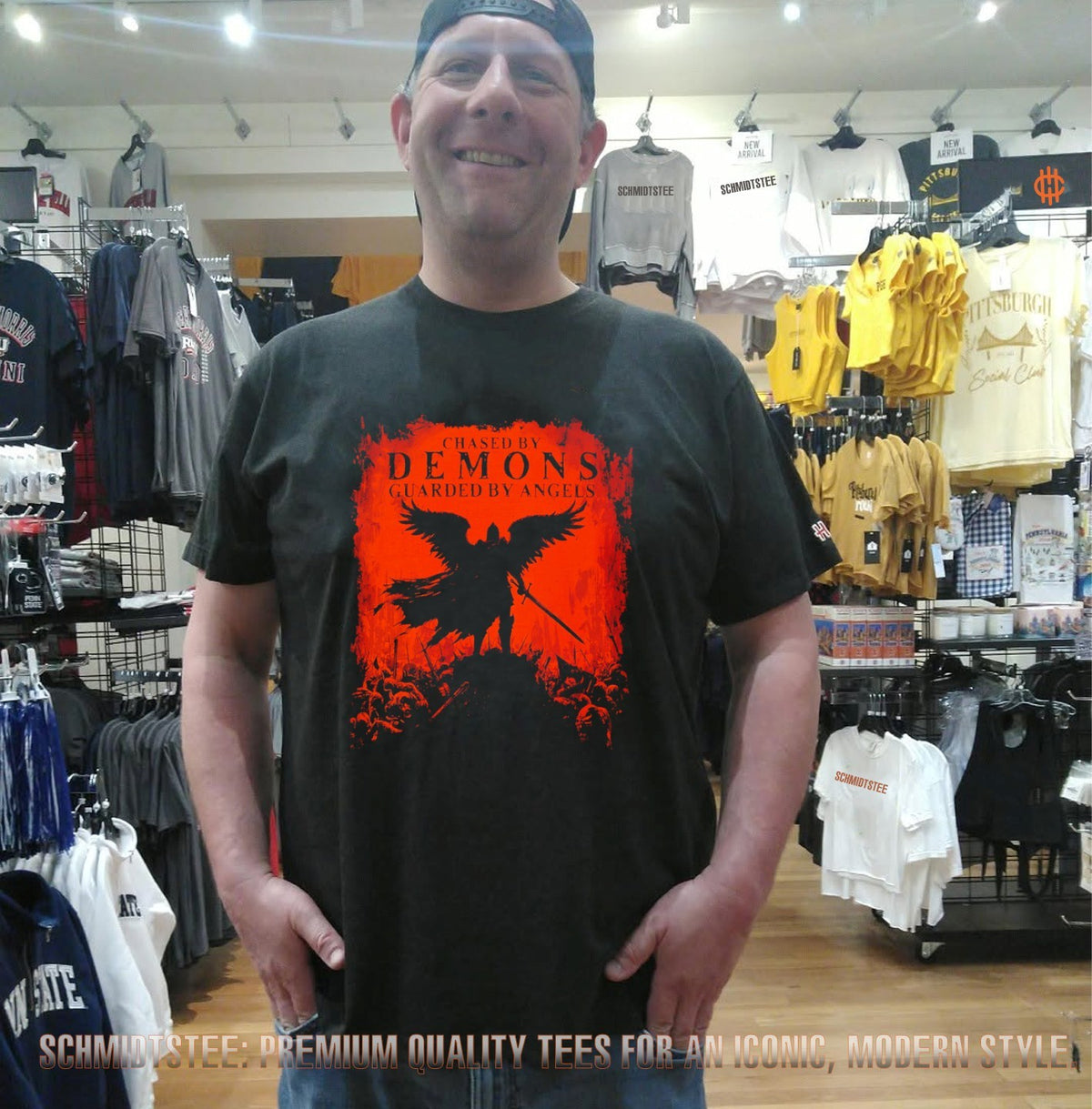 Chased by Demons Guarded by Angels Halloween Redux shirt