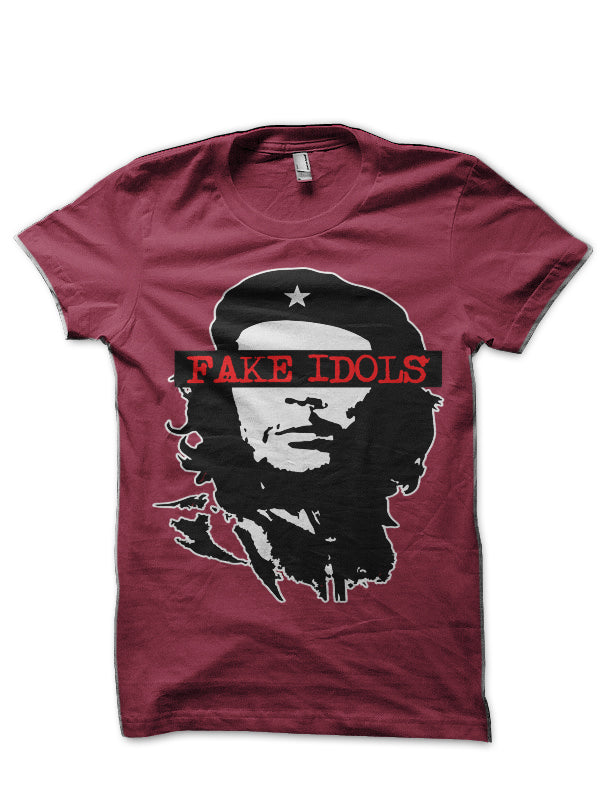 Fake Idols â€“ Che Guevara Maroon T-Shirt Hoodie, Sweatshirt | CoreVibeTees.com