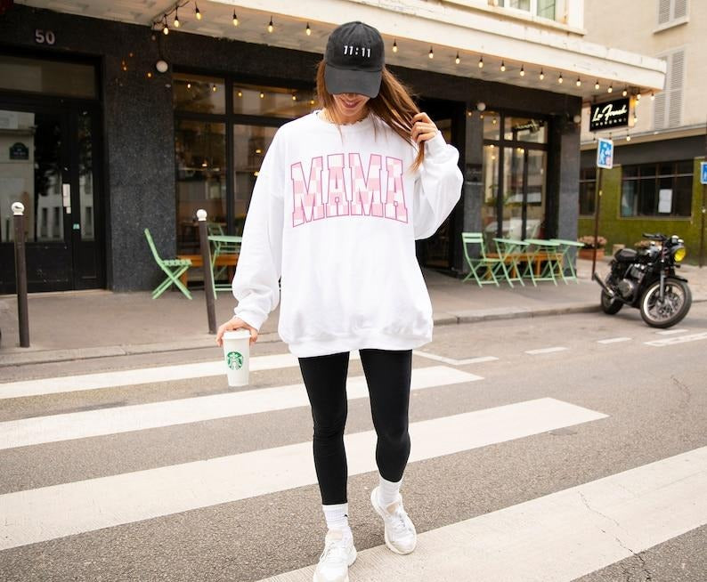 Checkered Mama Sweatshirt, Retro Mama Sweatshirt, First Mothers Day Gift, Mom Life, Mama  T-shirt, sweater and Hoodie