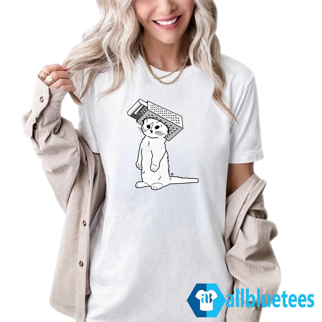 Cheese Grater Cat Shirt