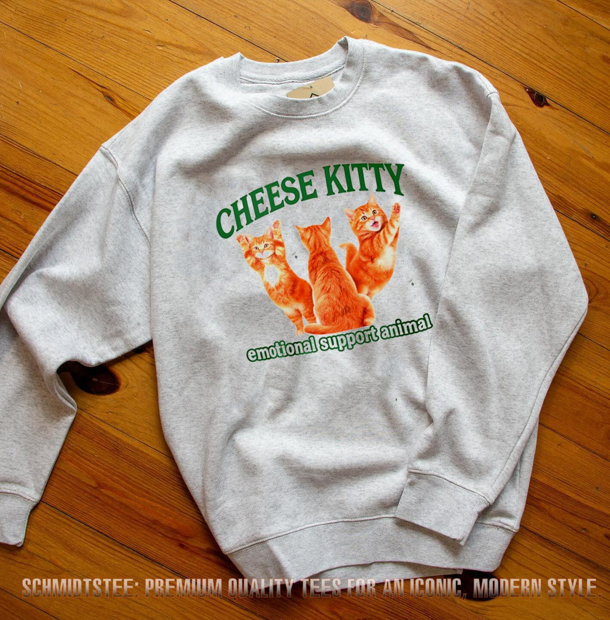 Cheese Kitty Emotional Support Animal Shirt