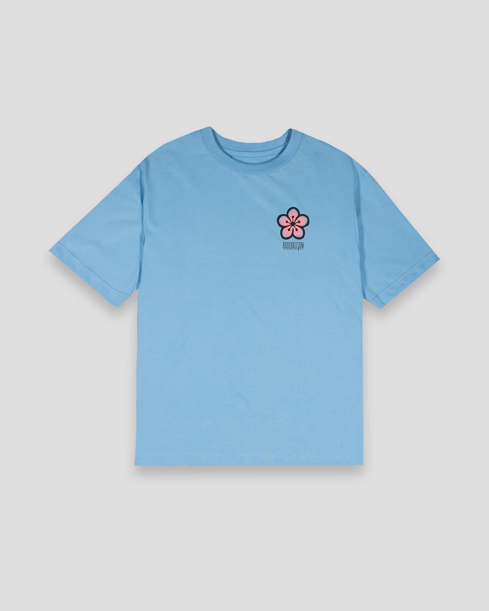 Cherry Blossom Baseball - Diamond Pima Oversized T-Shirt Hoodie, Sweatshirt | CoreVibeTees.com (Image 1)