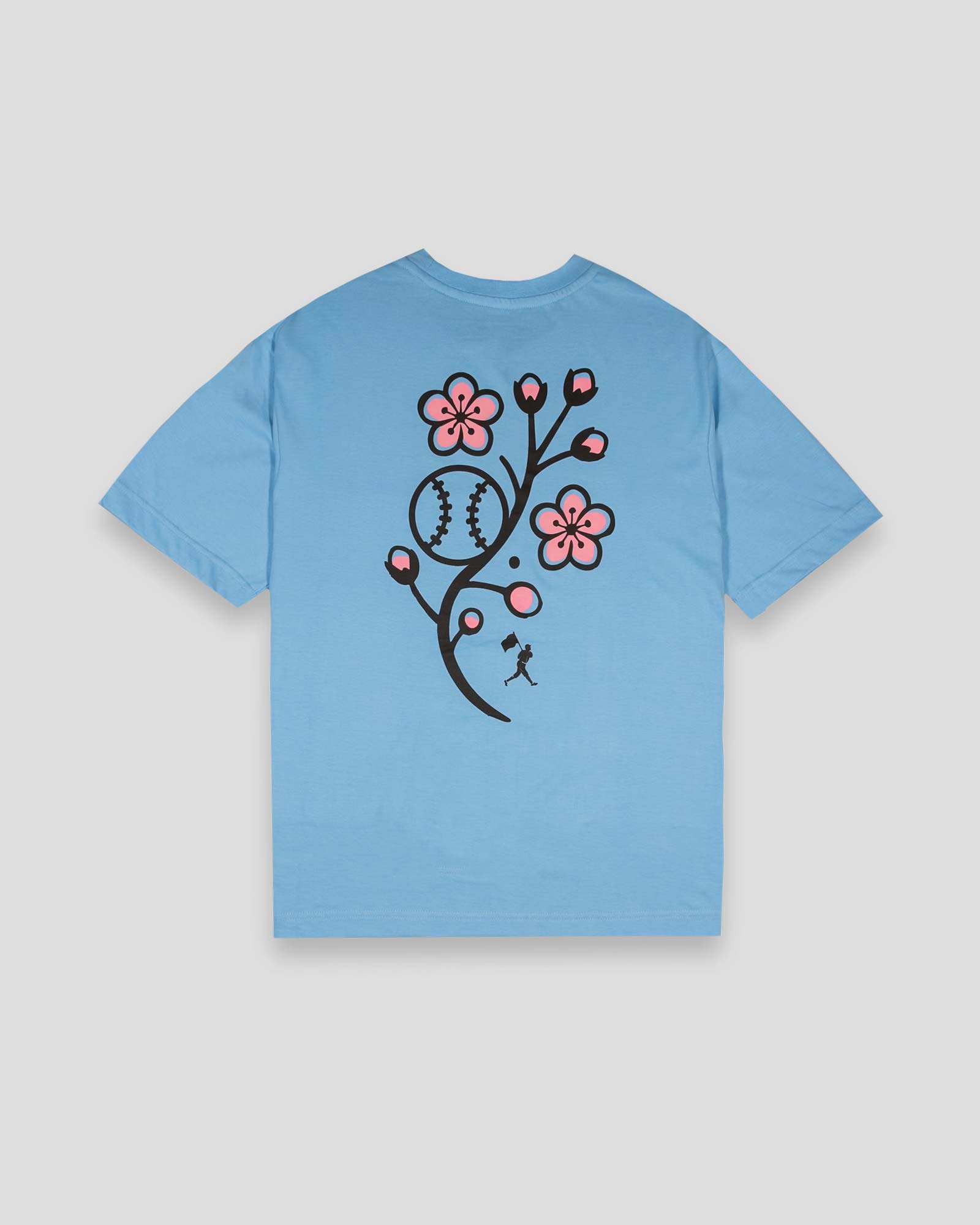 Cherry Blossom Baseball - Diamond Pima Oversized T-Shirt Hoodie, Sweatshirt | CoreVibeTees.com (Image 2)