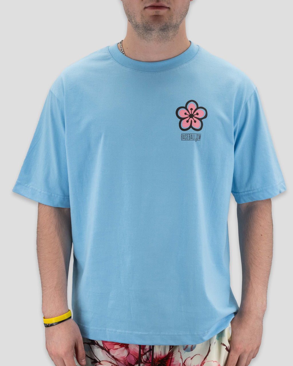 Cherry Blossom Baseball - Diamond Pima Oversized T-Shirt Hoodie, Sweatshirt | CoreVibeTees.com (Image 3)