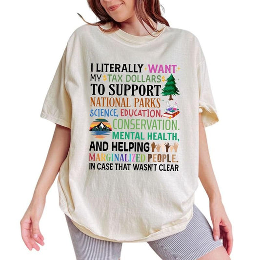 ChicCotton Activism Comfort Colors Shirt, Support National Park T-shirt, Fund Education Graphic Tee, Social Justice Clothing, Protect Outfits