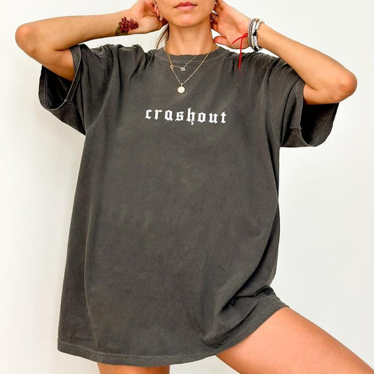 ChicCotton Vintage Crashout Comfort Colors Shirt, Certified Crashout T-shirt, Gothic Funny Meme Graphic Tee, Sarcastic Clothing, Crashout Tee
