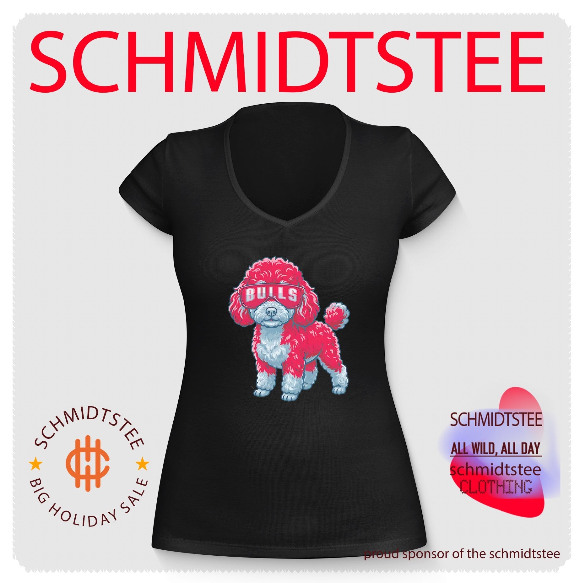 Chicago Bulls Teacup Poodle cartoon shirt