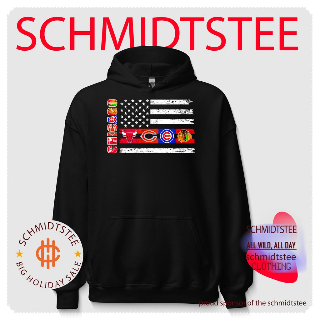 Chicago sports teams logos flag shirt