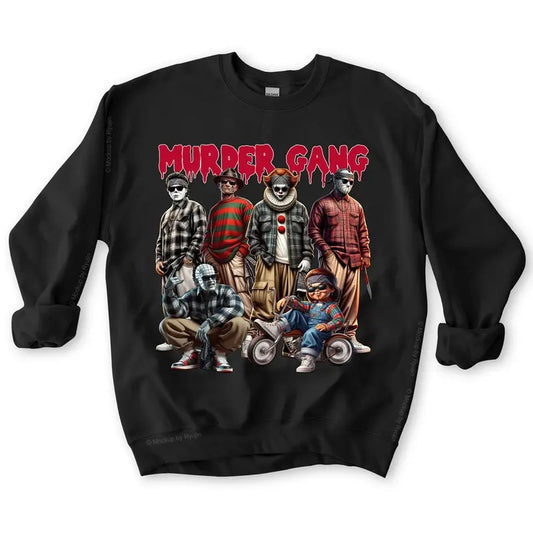 Chicano Murder Gang Thug Life Halloween Sweatshirt, Series Killers Shirt, Halloween Costume Ideas, Halloween Shirts, Halloween Horror Shirt, Halloween Horror Night Merch, Halloween Horror Movie, Unisex Classic T-Shirts all Sizes all Colors