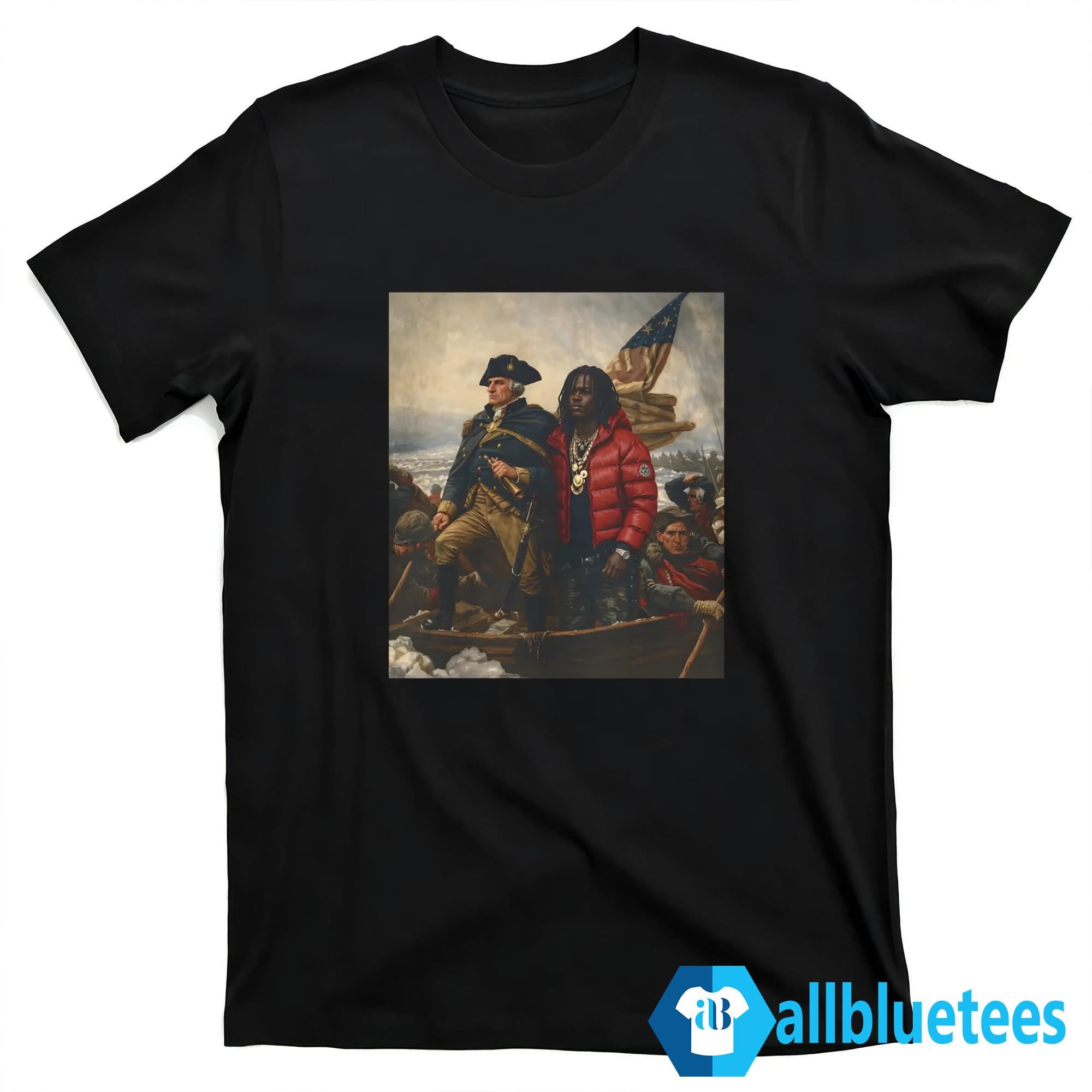 Chief Keef X Washington Crossing The Delaware Parody Shirt