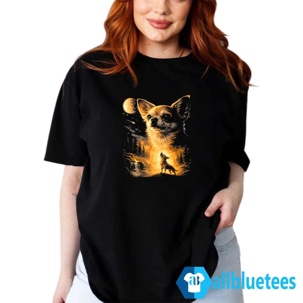 Chihuahua Howling To The Moon Shirt