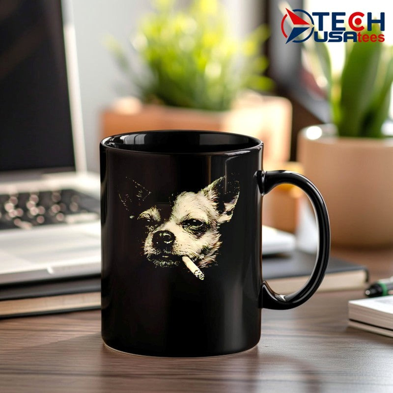 Chihuahua smoking shirt