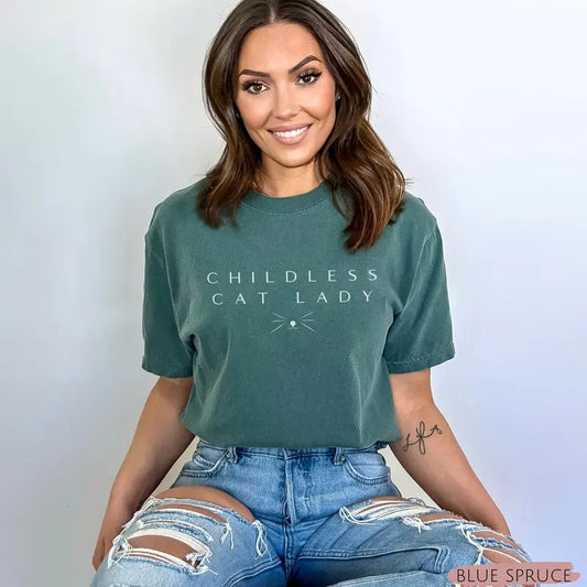 Childless Cat Lady Tshirt 2024 Election Political Shirts