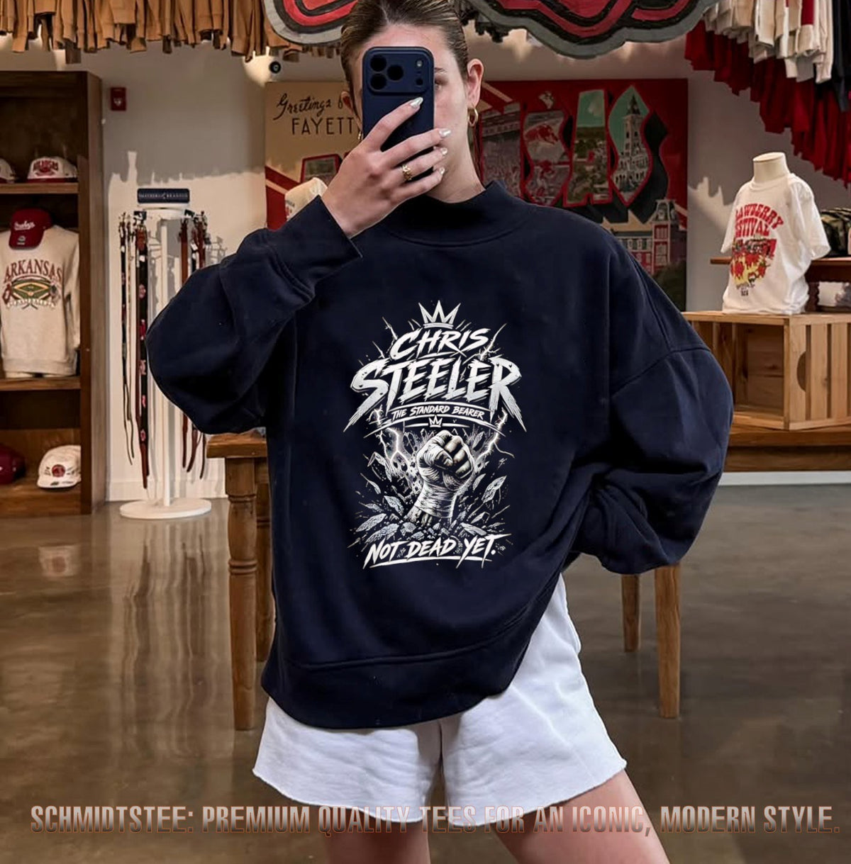 Chris Steeler the standard bearer not dead yet retro shirt