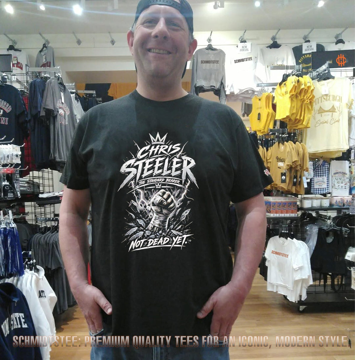 Chris Steeler the standard bearer not dead yet retro shirt