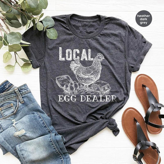 Christian Easter Shirts, Local Egg Dealer T-Shirt, Happy Easter Gifts, Retro Chicken Shirt, Farm  T-shirt, sweater and Hoodie