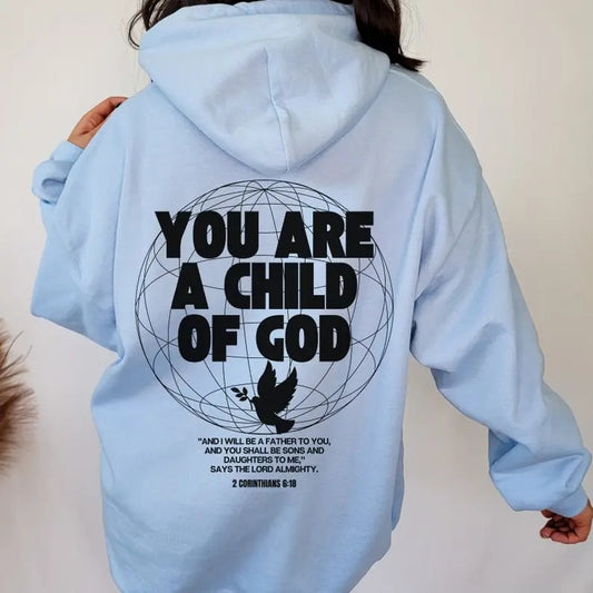 Christian Hoodie - White Sweatshirt with Graphic Print, Hood, and Casual Style for Men, Ideal for Everyday Wear