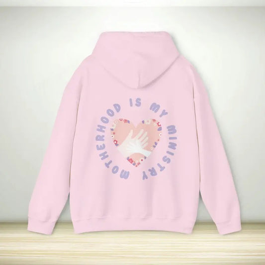 Christian Hoodie Motherhood Is My Ministry Trendy Hooded Sweatshirt Home School New Mom Gift Shirt Faith Bible Hoodie Christian Apparel TK43GN