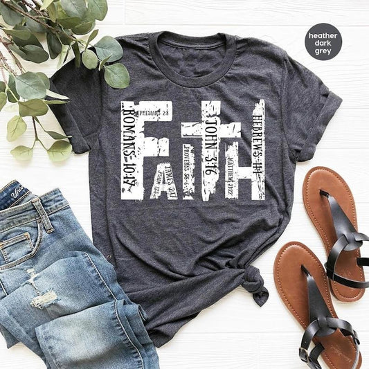 Christian Shirt, Bible Verse T-Shirt, Religious Outfit, Retro Faith T Shirt, Christian Cross Graphic  T-shirt, sweater and Hoodie