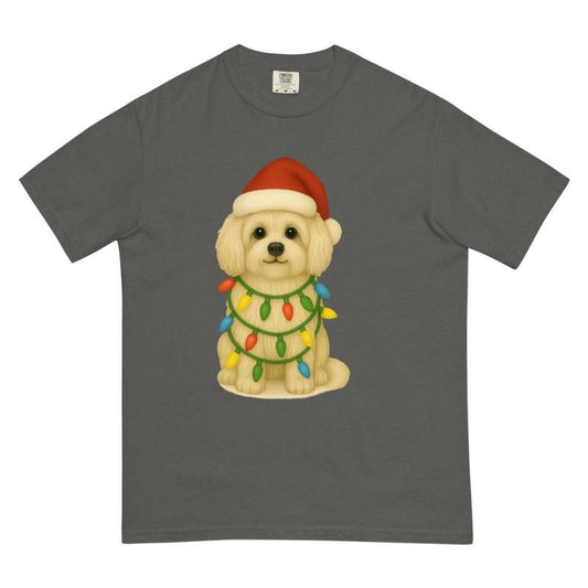 Christmas Maltese Comfort Colors Shirt - Christmas Unisex Apparel Relaxed Fit Printed In The USA Clothing Womenswear Casual Comfort Cotton Top Athletic Boho Chic