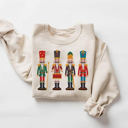 Christmas Nutcracker Sweatshirt, Women Christmas Shirt, Sugar Plum Fairy Shirt, Cute Christmas Shirt, Christmas Gift For Her, Holiday Shirt, Hoodie and Sweater; T-shirt Cotton Polyester