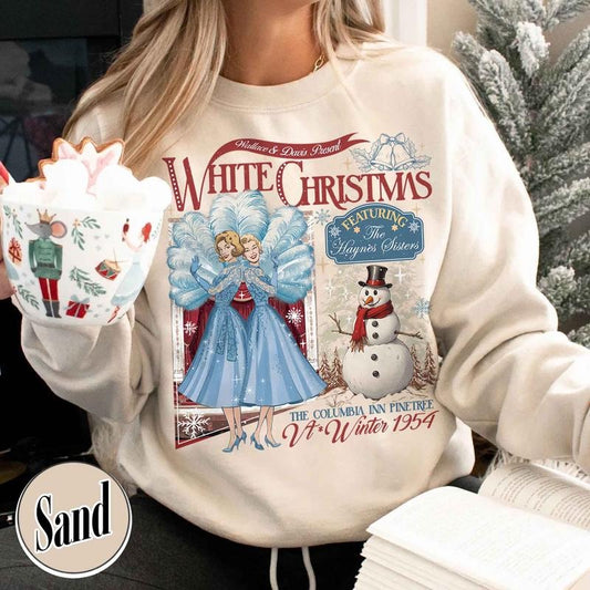 Christmas Sister sweatshirt, Christmas Shirt, Christmas Movie Watching Shirt, Christmas Holiday Shirt, Wallace and Davis Shirt, Columbia Inn Shirt
