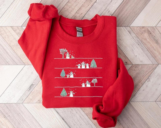 Christmas Snowman Sweatshirt, Christmas Sweatshirt, Snowman Shirt, Christmas Crewneck, Unisex Trendy