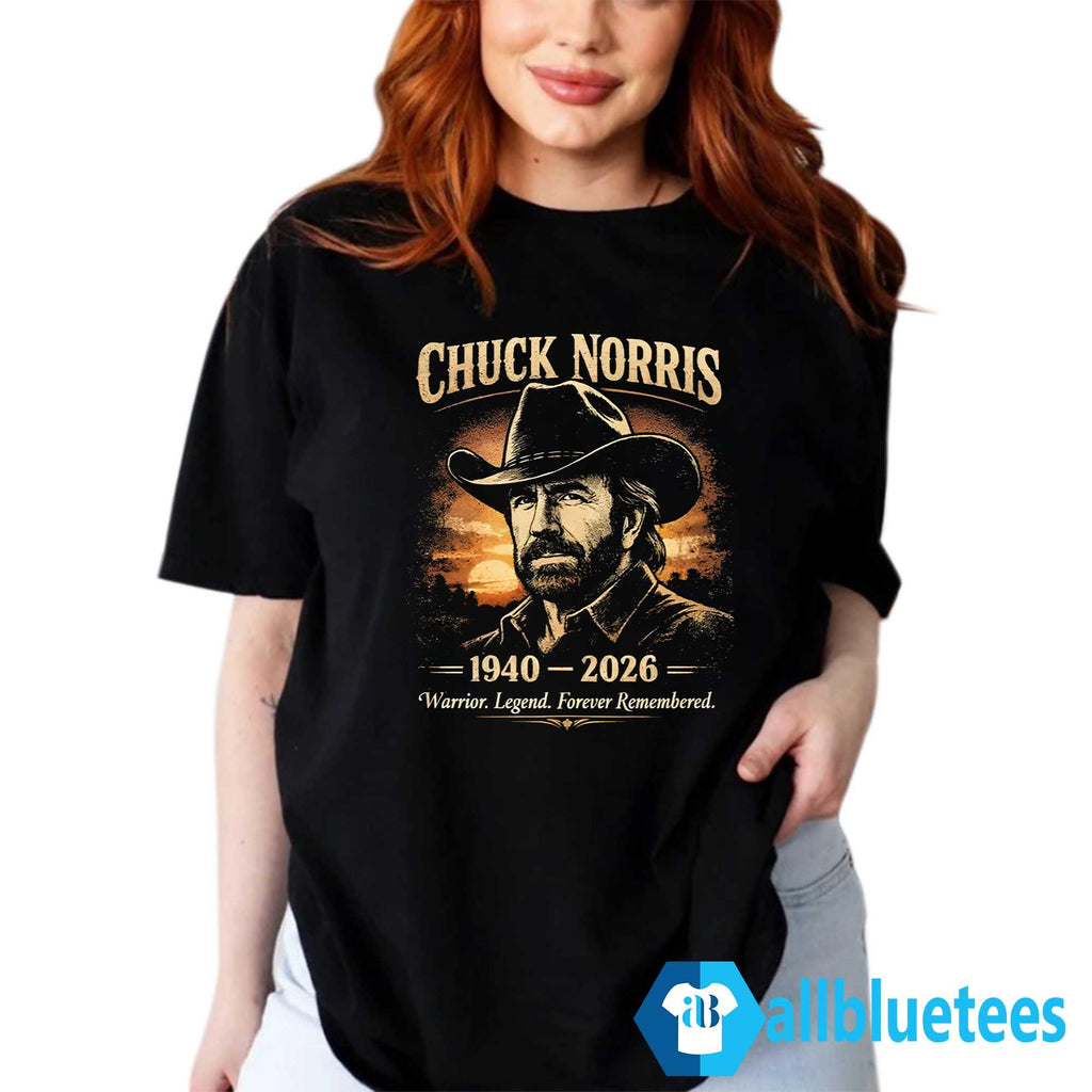 Chuck Norris 1940–2026 Warrior Legend Forever Remembered Shirt
