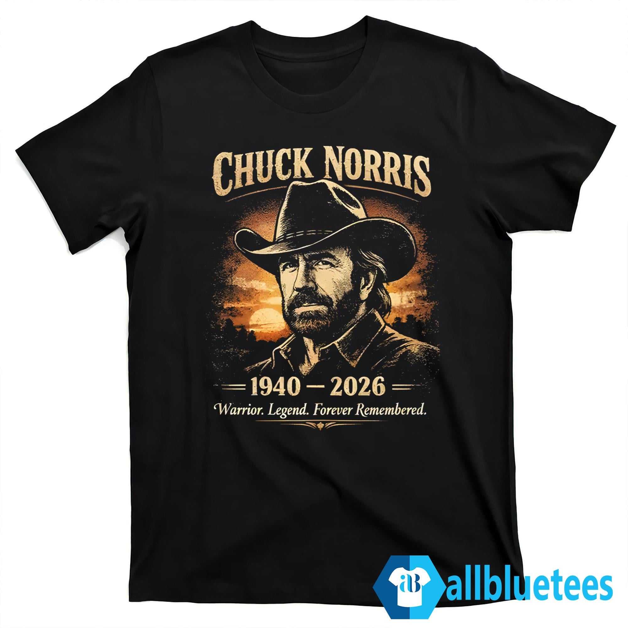 Chuck Norris 1940–2026 Warrior Legend Forever Remembered Shirt