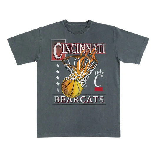 Cincinnati Hoops Heavy Tee, NCAA Shirt, Vintage Football Shirt, Sport Tee, Unisex Shirt For Men, For Women Menswear