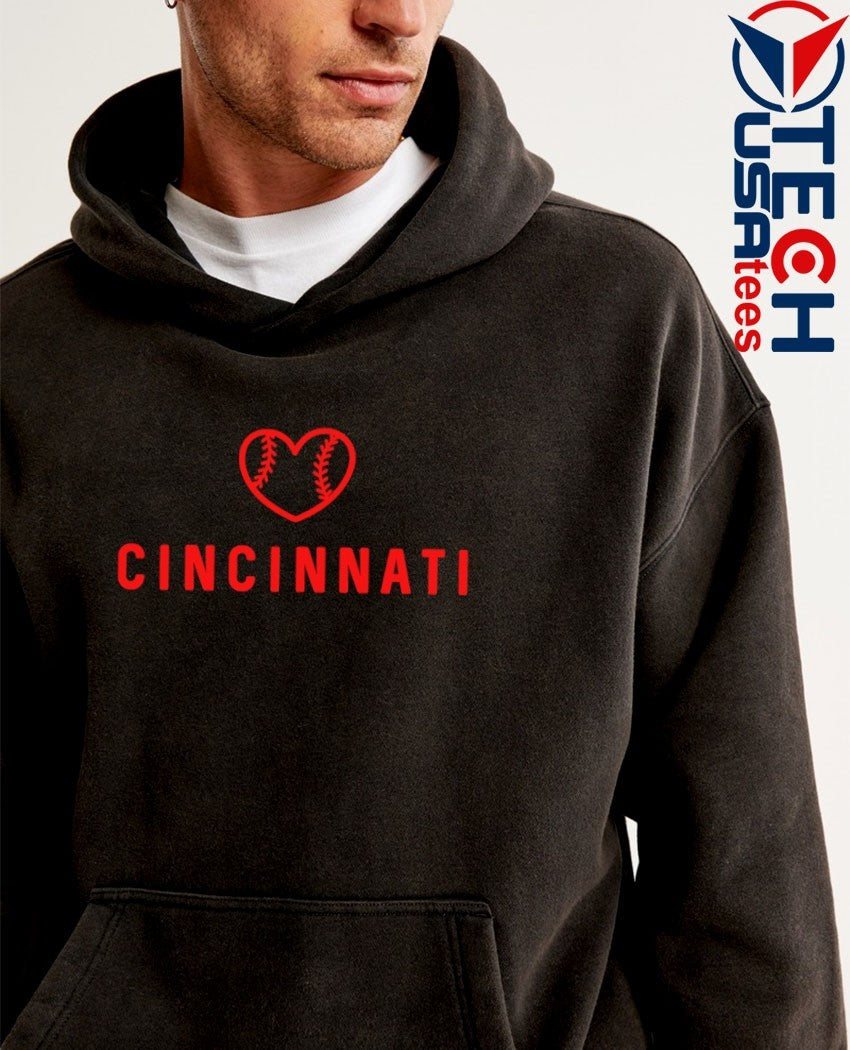 Cincinnati baseball heart shirt
