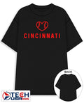 Cincinnati baseball heart shirt